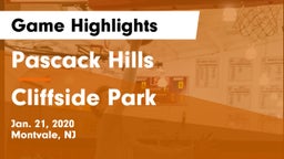 Pascack Hills  vs Cliffside Park  Game Highlights - Jan. 21, 2020