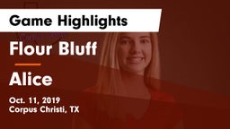 Flour Bluff  vs Alice  Game Highlights - Oct. 11, 2019