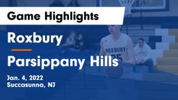 Roxbury  vs Parsippany Hills  Game Highlights - Jan. 4, 2022