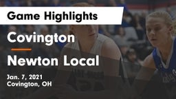 Covington  vs Newton Local  Game Highlights - Jan. 7, 2021
