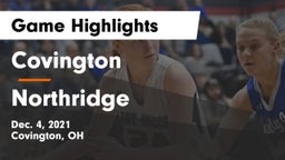Covington  vs Northridge  Game Highlights - Dec. 4, 2021