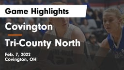Covington  vs Tri-County North  Game Highlights - Feb. 7, 2022