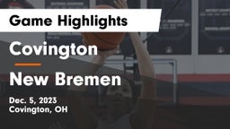 Covington  vs New Bremen  Game Highlights - Dec. 5, 2023