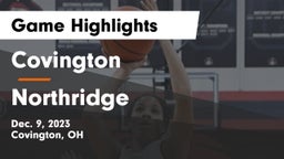 Covington  vs Northridge  Game Highlights - Dec. 9, 2023