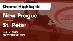 New Prague  vs St. Peter  Game Highlights - Feb. 7, 2023