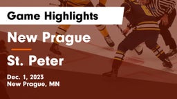 New Prague  vs St. Peter  Game Highlights - Dec. 1, 2023