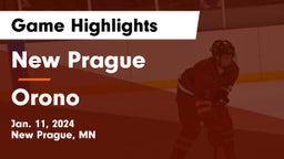 New Prague  vs Orono  Game Highlights - Jan. 11, 2024