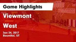 Viewmont  vs West  Game Highlights - Jan 24, 2017