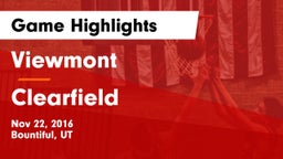 Viewmont  vs Clearfield  Game Highlights - Nov 22, 2016