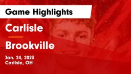 Carlisle  vs Brookville  Game Highlights - Jan. 24, 2023