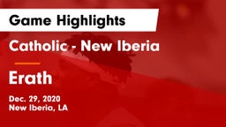 Catholic  - New Iberia vs Erath  Game Highlights - Dec. 29, 2020