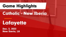 Catholic  - New Iberia vs Lafayette  Game Highlights - Dec. 3, 2022