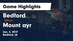 Bedford  vs Mount ayr Game Highlights - Jan. 4, 2019