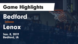 Bedford  vs Lenox  Game Highlights - Jan. 8, 2019