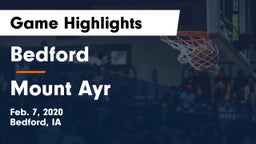 Bedford  vs Mount Ayr Game Highlights - Feb. 7, 2020