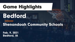 Bedford  vs Shenandoah Community Schools Game Highlights - Feb. 9, 2021