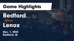 Bedford  vs Lenox  Game Highlights - Dec. 1, 2023