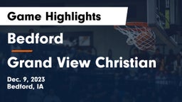 Bedford  vs Grand View Christian Game Highlights - Dec. 9, 2023