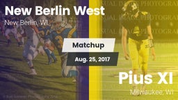 Matchup: New Berlin West vs. Pius XI  2017