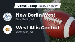 Recap: New Berlin West  vs. West Allis Central  2019
