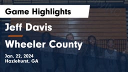 Jeff Davis  vs Wheeler County  Game Highlights - Jan. 22, 2024