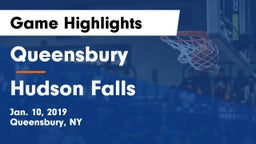 Queensbury  vs Hudson Falls  Game Highlights - Jan. 10, 2019