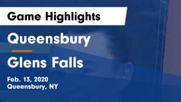 Queensbury  vs Glens Falls  Game Highlights - Feb. 13, 2020