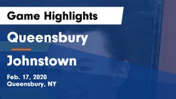 Queensbury  vs Johnstown Game Highlights - Feb. 17, 2020