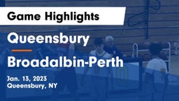 Queensbury  vs Broadalbin-Perth  Game Highlights - Jan. 13, 2023
