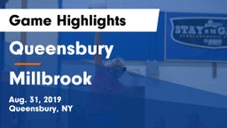 Queensbury  vs Millbrook  Game Highlights - Aug. 31, 2019