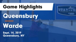 Queensbury  vs Warde  Game Highlights - Sept. 14, 2019