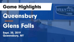 Queensbury  vs Glens Falls  Game Highlights - Sept. 20, 2019
