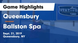 Queensbury  vs Ballston Spa  Game Highlights - Sept. 21, 2019