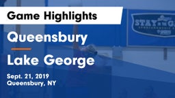 Queensbury  vs Lake George  Game Highlights - Sept. 21, 2019