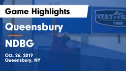 Queensbury  vs NDBG Game Highlights - Oct. 26, 2019