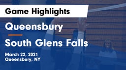 Queensbury  vs South Glens Falls  Game Highlights - March 22, 2021