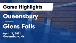 Queensbury  vs Glens Falls  Game Highlights - April 16, 2021
