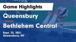 Queensbury  vs Bethlehem Central  Game Highlights - Sept. 25, 2021