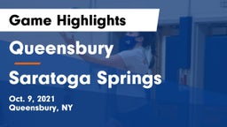 Queensbury  vs Saratoga Springs  Game Highlights - Oct. 9, 2021