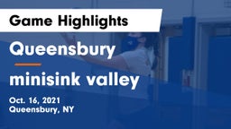 Queensbury  vs minisink valley Game Highlights - Oct. 16, 2021