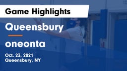 Queensbury  vs oneonta Game Highlights - Oct. 23, 2021