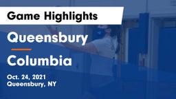 Queensbury  vs Columbia  Game Highlights - Oct. 24, 2021