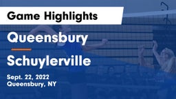 Queensbury  vs Schuylerville  Game Highlights - Sept. 22, 2022
