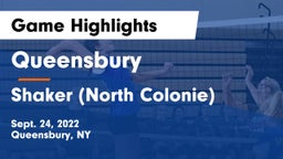 Queensbury  vs Shaker  (North Colonie) Game Highlights - Sept. 24, 2022