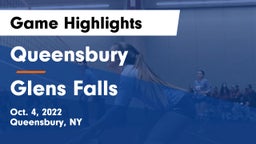 Queensbury  vs Glens Falls  Game Highlights - Oct. 4, 2022