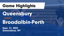 Queensbury  vs Broadalbin-Perth  Game Highlights - Sept. 21, 2023