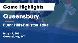 Queensbury  vs Burnt Hills-Ballston Lake  Game Highlights - May 13, 2021