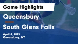 Queensbury  vs South Glens Falls  Game Highlights - April 4, 2023