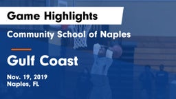 Community School of Naples vs Gulf Coast  Game Highlights - Nov. 19, 2019