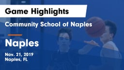 Community School of Naples vs Naples  Game Highlights - Nov. 21, 2019